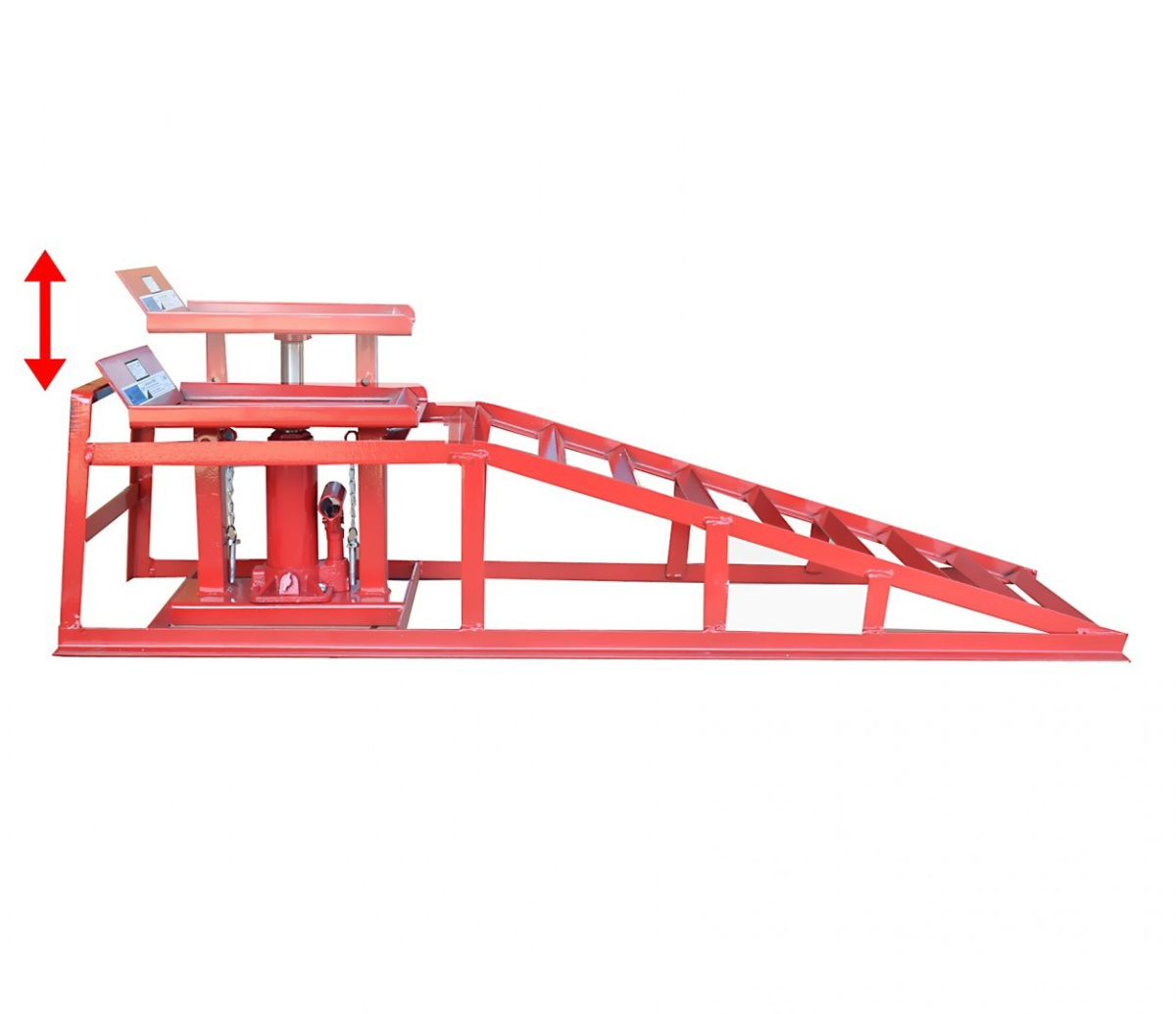Rampy s hydraulickým zvedákem 2ks Sada dílenských nájezdů BITUXX MS16786